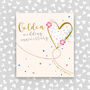 Golden Wedding Anniversary Card Heart Design, thumbnail 1 of 3