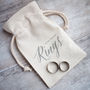 Calligraphy Wedding Ring Bag, thumbnail 3 of 7