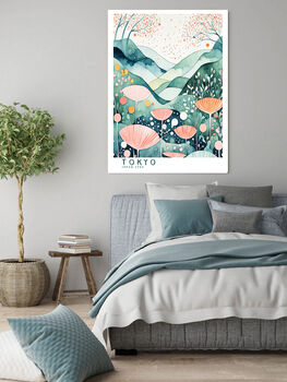 Tokyo Japan Mountains Art Print, 3 of 3