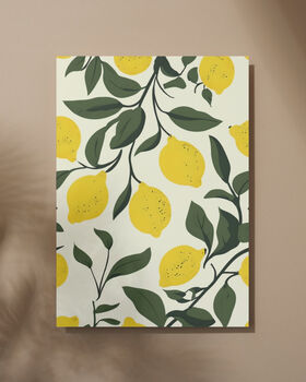 Lemon Art Print, Citrus Prints, Fruit Art, 7 of 7