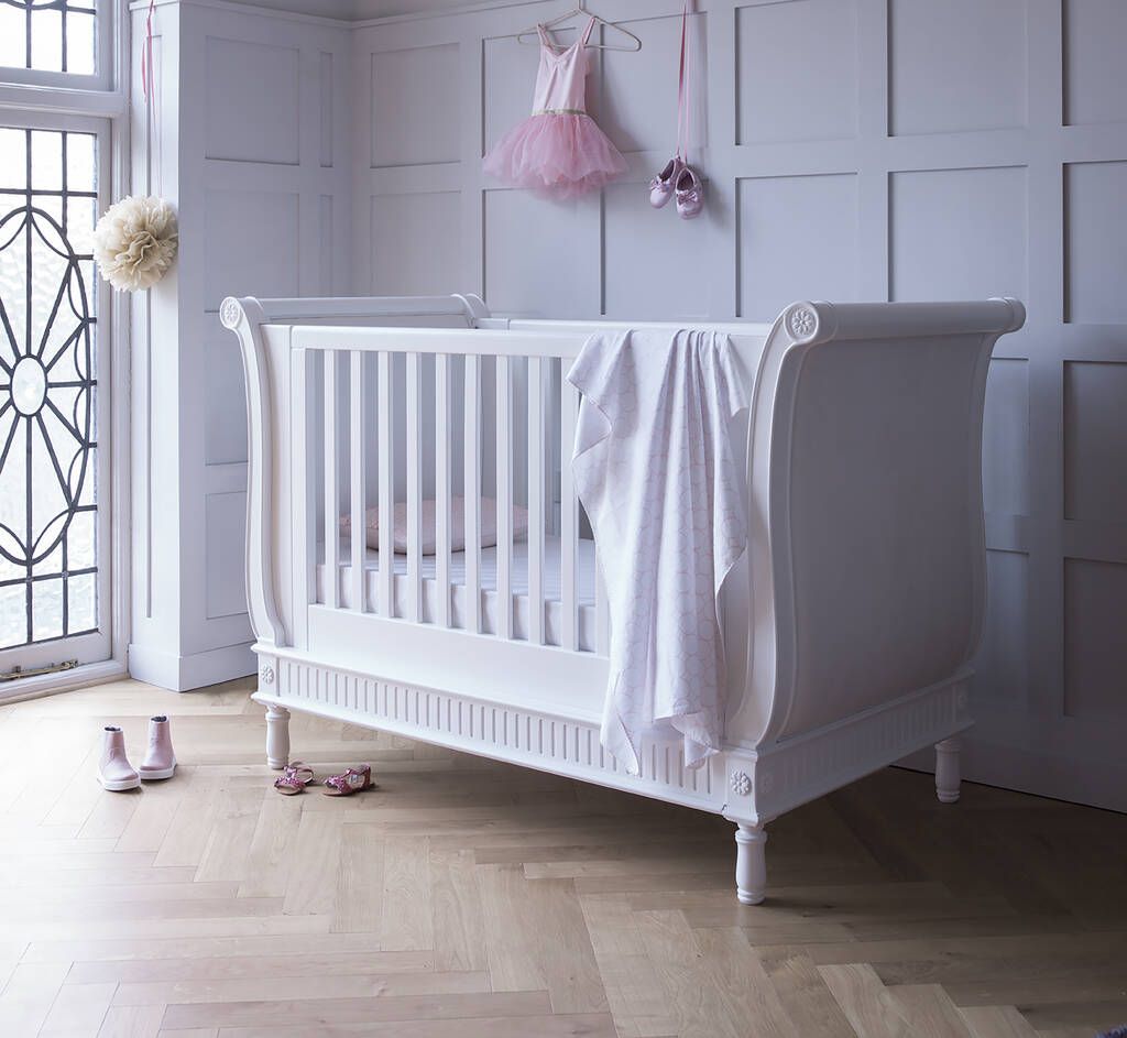 Belle Sleigh Cot Bed, 1 of 2