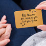 'All Mums Are Made Of Gold But You Glitter' Purse Card, thumbnail 1 of 7