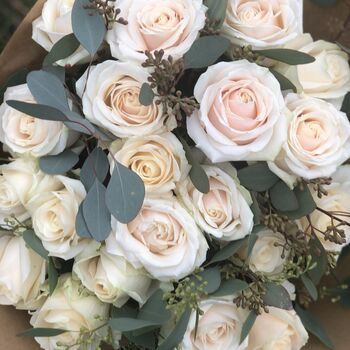 Cream Tones Seasonal Fresh Flower Bouquet, 4 of 4