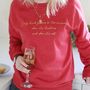 Christmas 'I Only Drink Prosecco' Sweatshirt, thumbnail 1 of 3