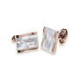 Rhodium Or Rose Gold Plated Mother Of Pearl Cufflinks, thumbnail 3 of 10