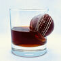 Personalised Cricket Ball Whisky Glass, thumbnail 1 of 5