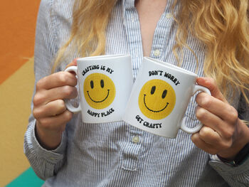 Crafty Crochet 'Smiley Slogans' Mug, 2 of 6