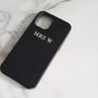 Personalised Black Leather Mrs Or Mr Wedding Case, thumbnail 1 of 6