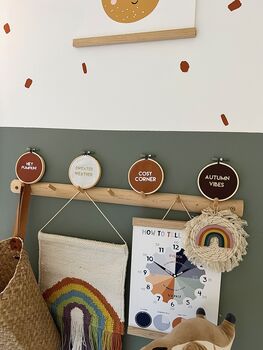 Autumn Mini Embroidery Hoop Shelf Decor, 2 of 7