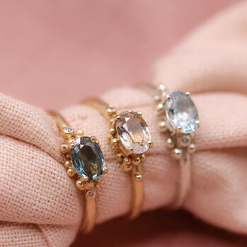 'Powerful' Montana Sapphire Diamond Ring, 4 of 5