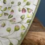 Floral Lined Lime Green Herringbone Tweed Lampshades, thumbnail 2 of 11