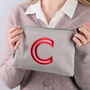 Personalised Embroidered Initial Make Up Bag, thumbnail 2 of 10