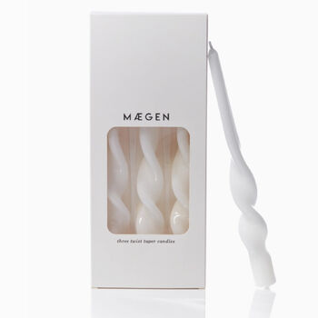 Set Of Three Bright Spiral Taper Candles, 4 of 4