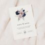 Navy And Blush Wedding Save The Dates, thumbnail 1 of 4