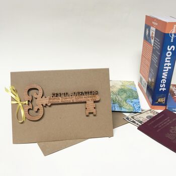 Personalised 'Key To Adventure' Card, 9 of 12