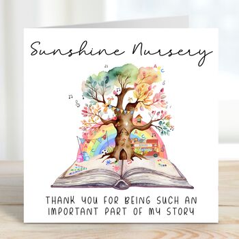 Thank You For Being Part Of My Story Teacher Card, 3 of 4