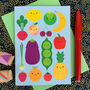 Five A Day Fruit And Vegetables Card, thumbnail 1 of 4
