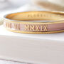 Anniversary Bangle With Custom Dates Mixed Colours, thumbnail 9 of 12