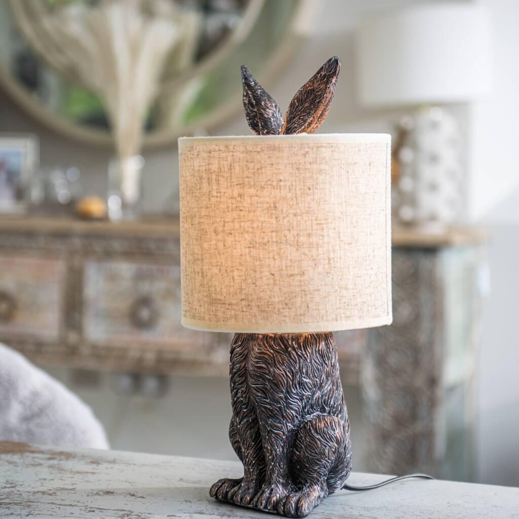 Hiding Rabbit Table Lamp With Shade, 1 of 5