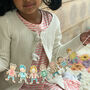 Personalised Wooden 'Paper Doll' Garland Craft Kit, thumbnail 5 of 12