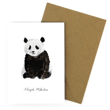 Giant Panda A6 Greetings Card, 7 of 7