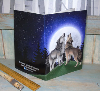 Wolf Song Illustration Notebook Lined Pages, 2 of 4