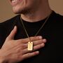 Engraved Tag Pendant Necklace For Men And Women, thumbnail 1 of 12