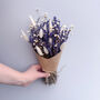 Dried Lavender Bunch With White Bunny Tails, thumbnail 1 of 5