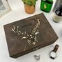 Stag Personalised Cufflink And Watch Box, thumbnail 1 of 11