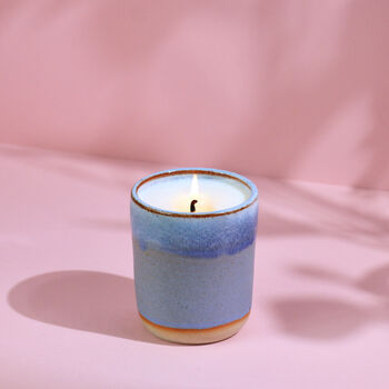 Handmade Rose Ceramic Soy Candle, 3 of 5
