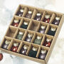 Mini Amber Green Grey Glass Christmas Baubles Set Of 25, thumbnail 3 of 6