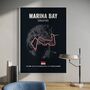 Marina Bay Singapore F1 Track Print F1 Gift, Father's Day Gifts, thumbnail 1 of 2