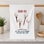 Personalised Four Tee Tea Towel 40th Birthday Gift For Golfers, thumbnail 4 of 7