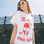 Break The Ice Women's T Shirt With Slush Drink Graphic, thumbnail 1 of 4