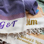 Personalised Cotton Throw, Wedding Anniversary Gift, thumbnail 9 of 11