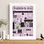 1956 Personalised 70th Platinum Anniversary Photo Print, thumbnail 2 of 11