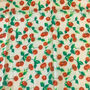 Cherry Print Cotton Blend Square Scarf, thumbnail 3 of 4