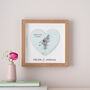 Where It All Began Personalised Map Heart Print Gift, thumbnail 3 of 12