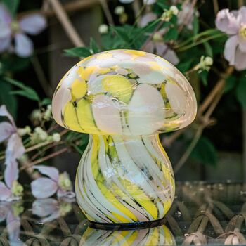 Mushroom Yellow Table Lamps, 3 of 8