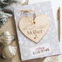 Christmas Card With Wooden Tree Bauble For Mum, thumbnail 1 of 2