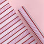 Red And Pink Striped Wrapping Paper, thumbnail 5 of 9