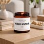 Valentines Gifts For Him Thanks For All The Orgasms Funny Candle, thumbnail 8 of 10