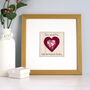 Personalised Valentines Day Or 40th Ruby Anniversary Framed Picture Gift, thumbnail 2 of 12