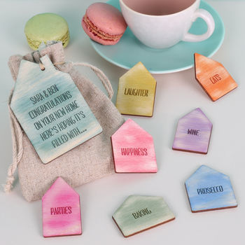Personalised New Home Housewarming Gift Message Tokens, 2 of 6