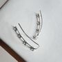 Sterling Silver Star Ear Climbers, thumbnail 10 of 11