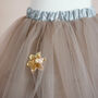 Grey Celestial Handmade Tulle Tutu Skirt, thumbnail 8 of 9