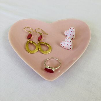 Pink Heart Ceramic Trinket Dish ~ Boxed, 2 of 5