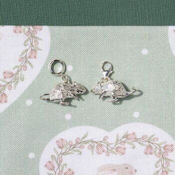 Gerbil Charm Sterling Silver, 2 of 12
