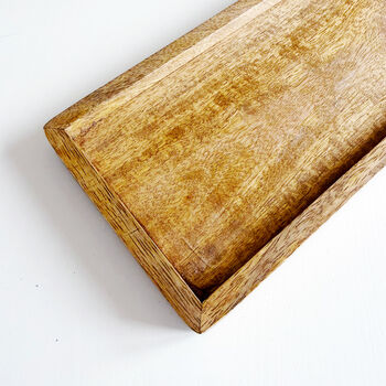 Rectangle Mango Wood Accessory Tray, 3 of 6