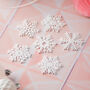 Snowflake Cake Charm Pack Of Six, thumbnail 2 of 5